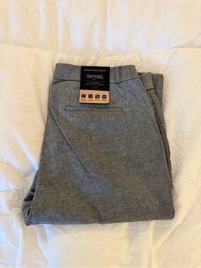NWT Banana Republic Heather Gray Curvy Sloan Pants - Size 14P